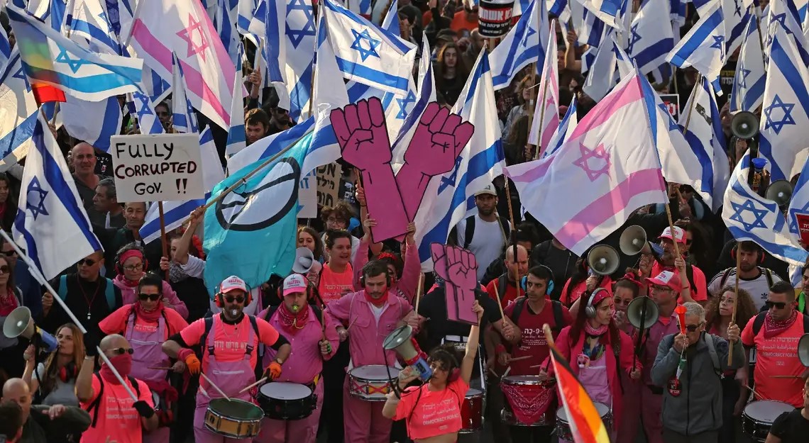 Manif contre reforme Istrael