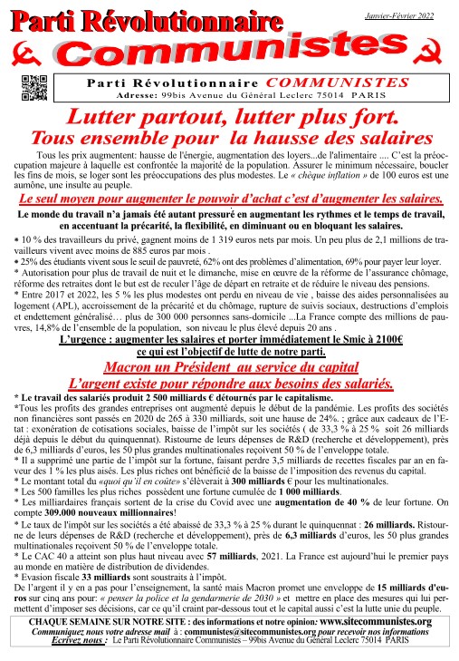 Tract janvier 2022