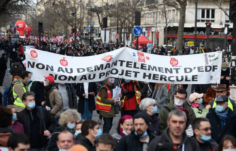 manif contre projet hercule