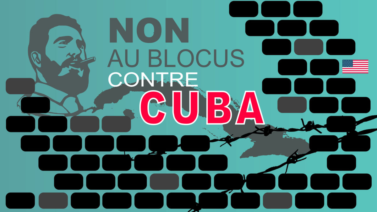 non au blocus contre cuba